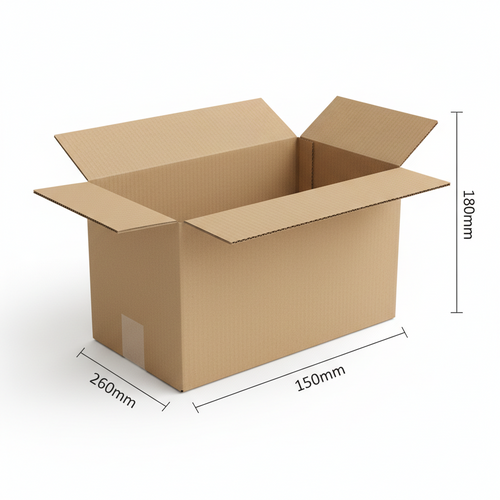 Cardboard Mailer Box 260 × 150 × 180 mm (20 pcs/Bundle)